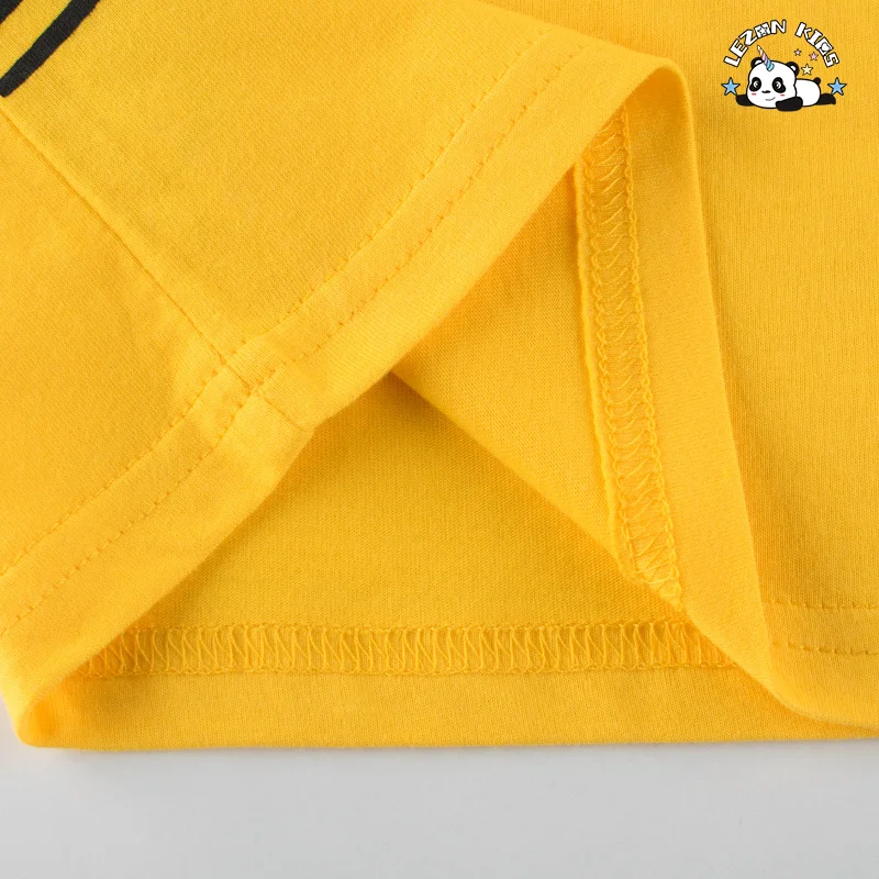 LEZONKIDS - Customizable Summer Baby Boys Suit T-shirt&Short Two-piece Set Cotton Breathable Boy's Clothing